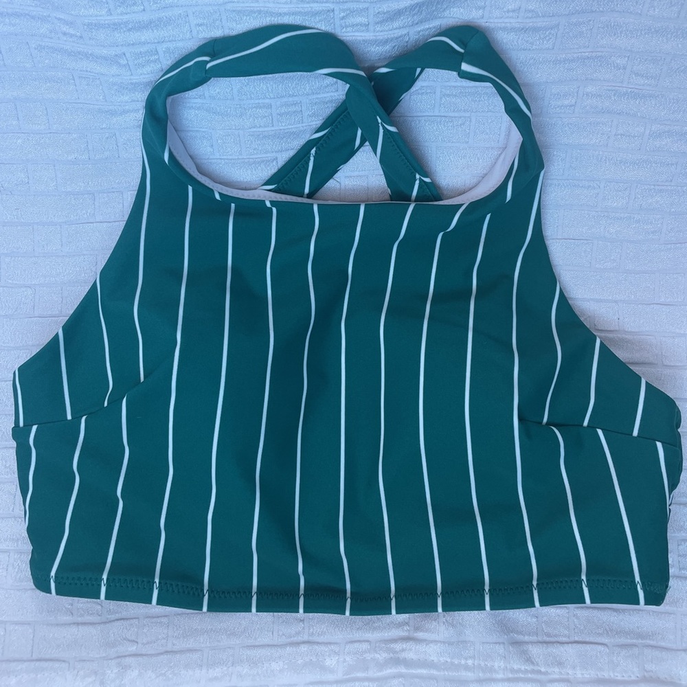Cupshe Medium Stripe Bikini Top